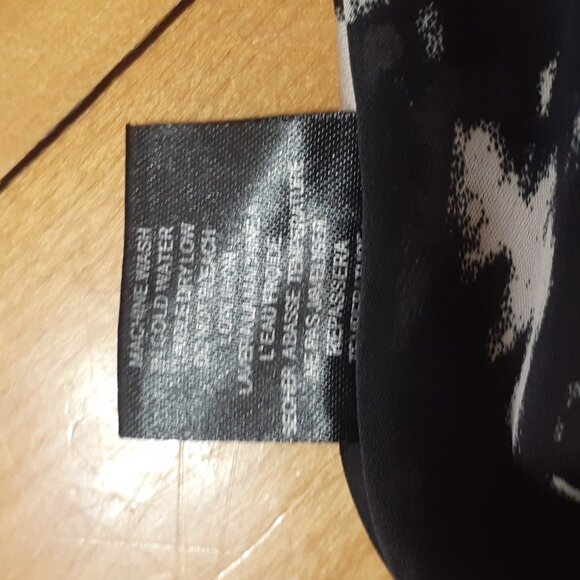 Cardigan mince noir et crème - Picture 4 of 5